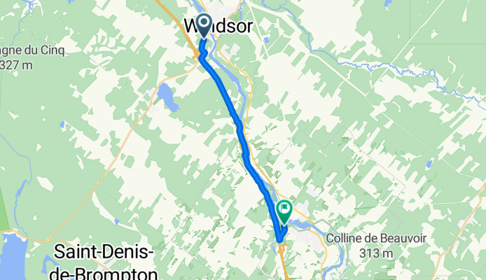 De Rue Valiquette à Rue Lavoie