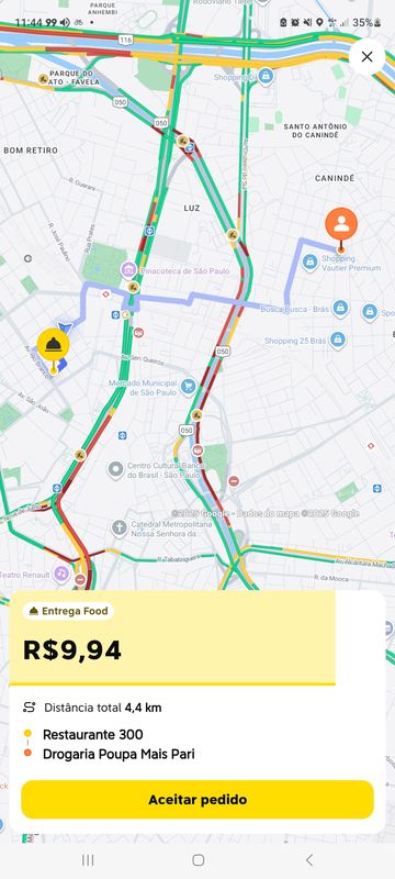 De Rua Antônio Guganis a Rua Silva Teles
