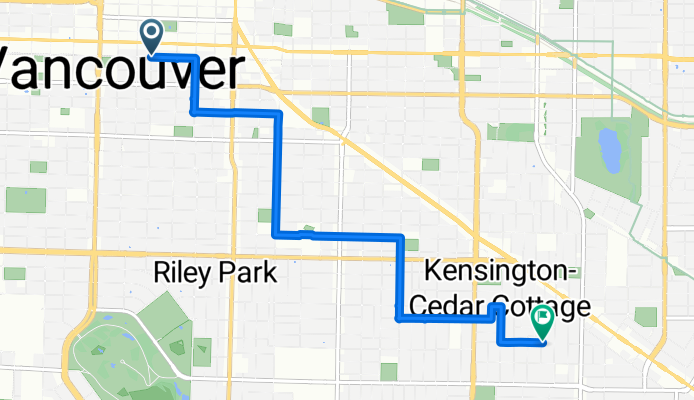 Route in Vancouver