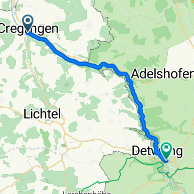 From Creglingen to Rothenburg ob der Tauber