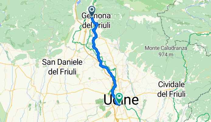 Von Gemona del Friuli bis Udine