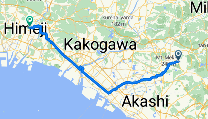 Shijimichohigashijiyugaoka 1-Chōme, Miki to Hommachi, Himeji