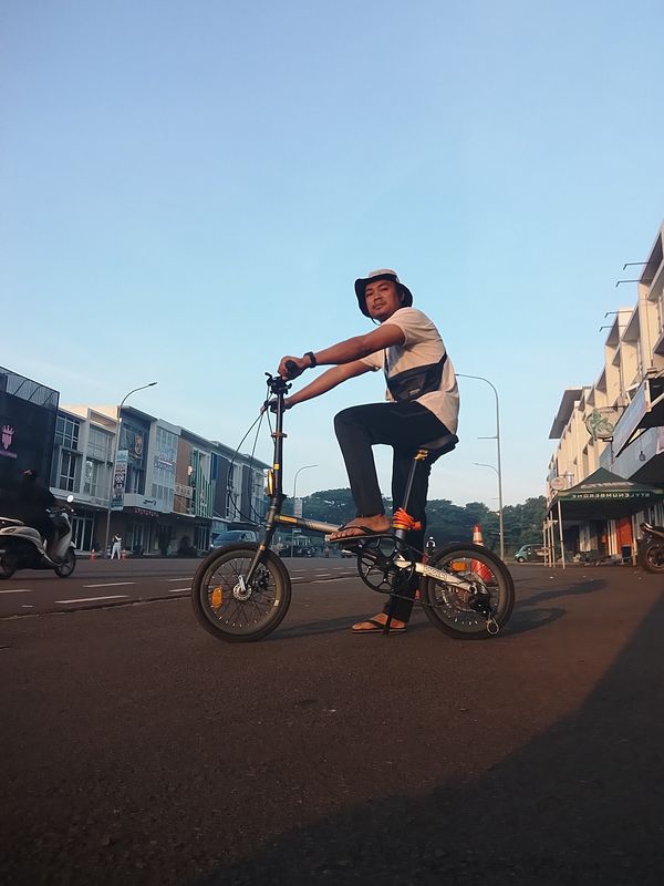jajal sepeda lipat teteh