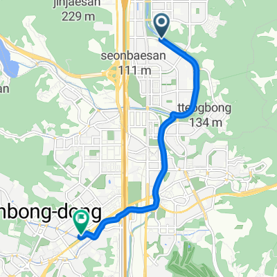 정자동, 성남시에서 풍덕천동, 용인시까지