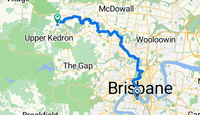 Little Stanley St, South Brisbane to McGinn Rd, Ferny Grove