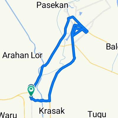 Route to Jalan Raya Lohbener No.36