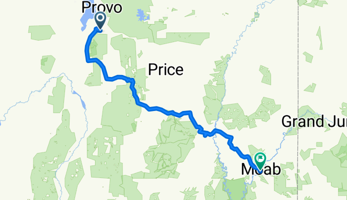Route to Moab