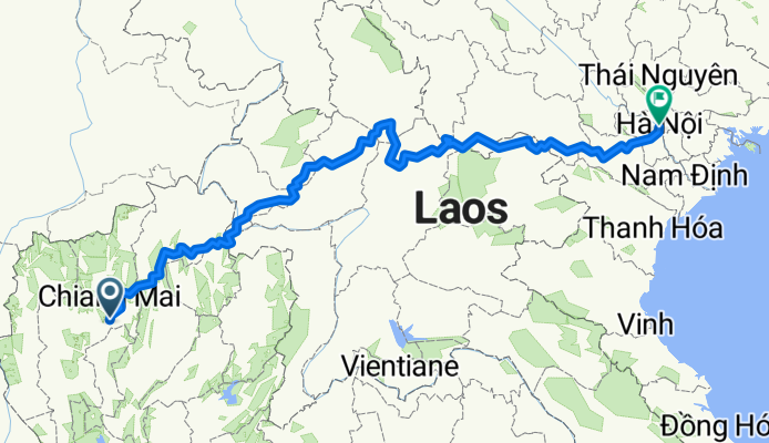 From Amphoe Mueang Chiang Mai to Hanoi