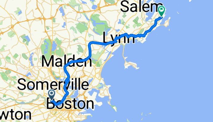 Cambridge to Marblehead