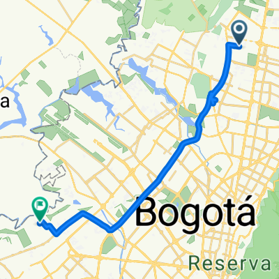 Carrera 56, Bogotá a Carrera 97F, Bogotá