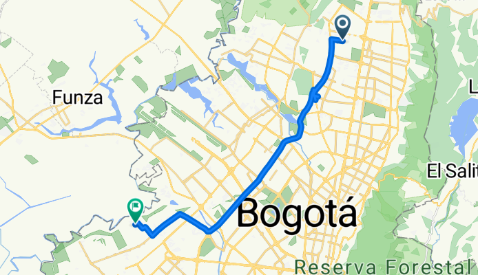 Carrera 56, Bogotá a Carrera 97F, Bogotá