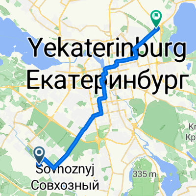 От улица Академика Ландау до улица Блюхера