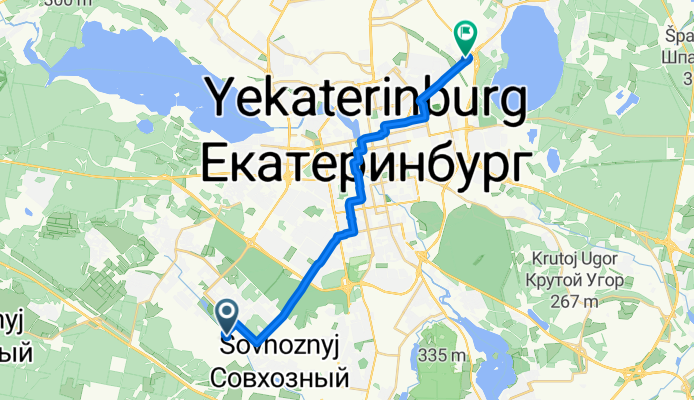 От улица Академика Ландау до улица Блюхера