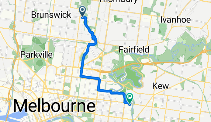 Ryan St, Brunswick East to River Bvd, Richmond