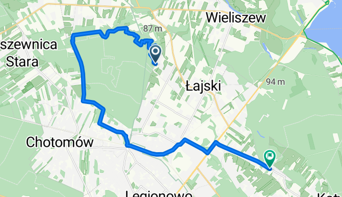 Kolejowa, Łajski do Wolska, Wola Aleksandra