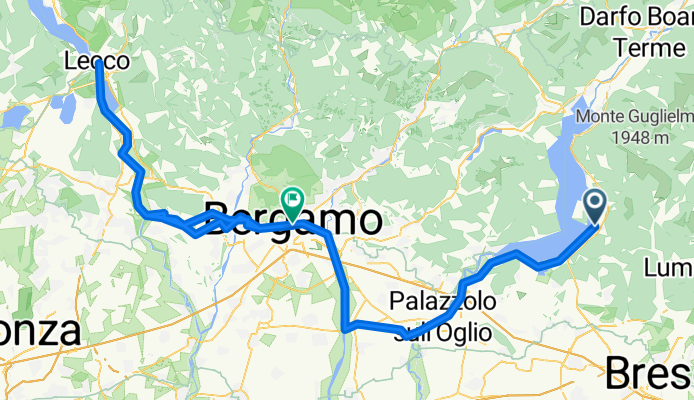Route von Via Santa Giulia, Sulzano
