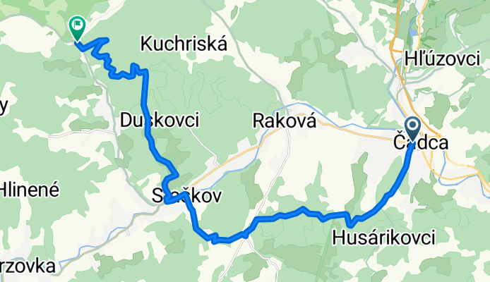 Čadca- Zákopčie- Staškov- Hrubý Buk