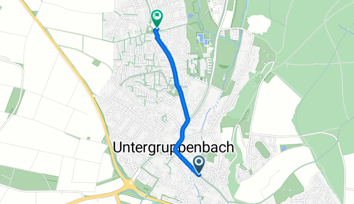 Happenbacher StraĂźe, Untergruppenbach nach Ingeborg-Bachmann-StraĂźe, Untergruppenbach