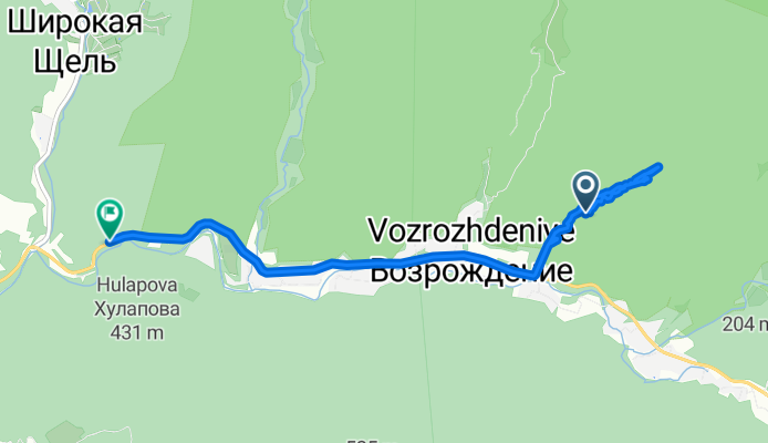От Неизвестная Дорога до автодорога Дон