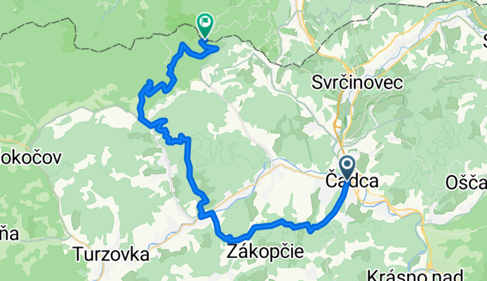 Čadca- Zákopčie- Staškov- Jelitov- Medvedia skala