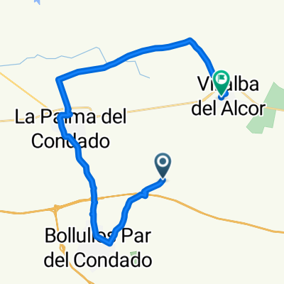 Camino de la Majada Honda, La Palma del Condado a Calle de San Bartolomé, Villalba del Alcor
