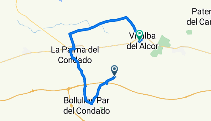 Camino de la Majada Honda, La Palma del Condado a Calle de San Bartolomé, Villalba del Alcor