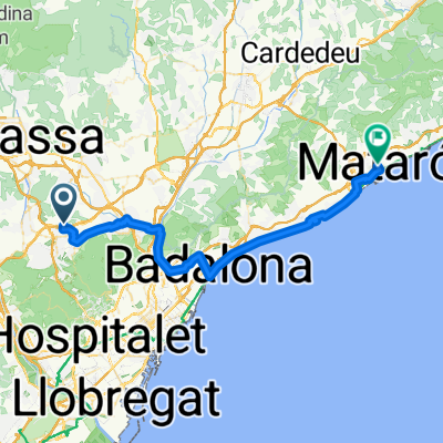 Avinguda Alcalde Barnils nach Carrer de la Coma