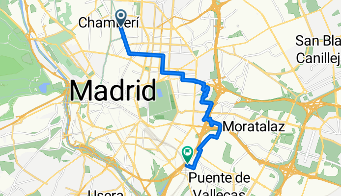 Calle de Santa Engracia, Madrid naar M-30, Madrid