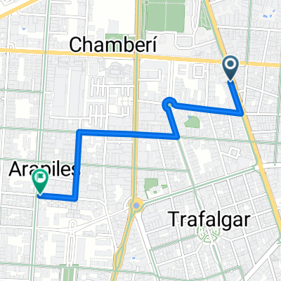 Calle de Santa Engracia, Madrid naar Calle de Fernando el Católico, Madrid