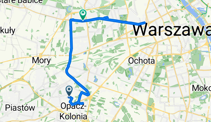 Tomcia Palucha, Warszawa do Górczewska, Warszawa