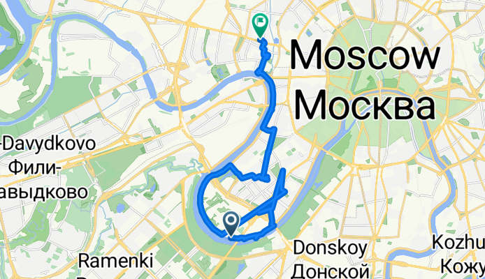 Район Хамовники, Москва до Столярный переулок, Москва