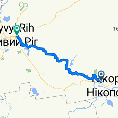 От Польова вулиця до Железнодорожный вокзал "Кривой Рог-Главный"
