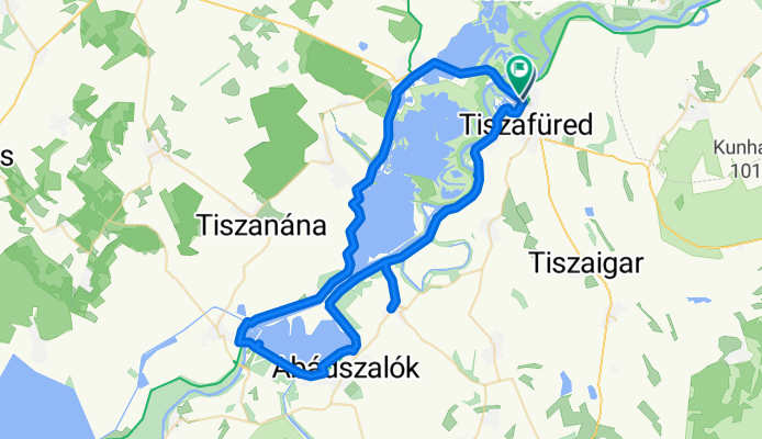 33-as főút, Tiszafüred - 33-as főút, Tiszafüred