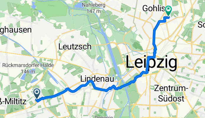 Am Schwalbennest, Leipzig nach Heinickestraße, Leipzig