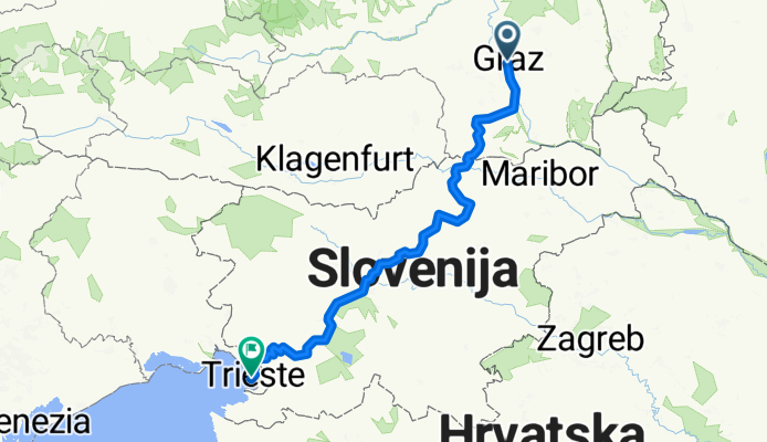 Hauptplatz, Graz nach Via del Mercato Vecchio, Triest