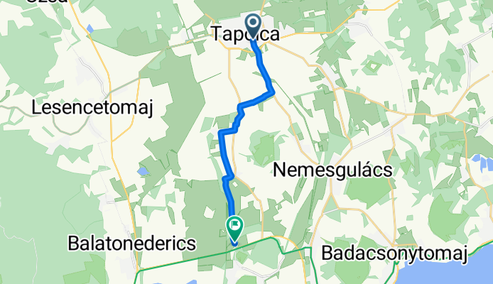 Batsányi János tér, Tapolca - 71-es főút, Szigliget