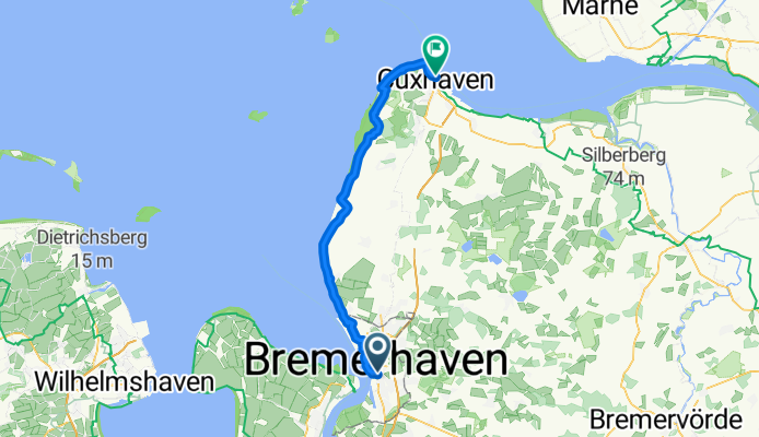 Elbestraße, Bremerhaven nach Cassen-Eils-Straße, Cuxhaven