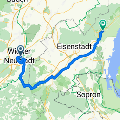 Corvinusring, Wiener Neustadt nach Purbach am Neusiedlersee