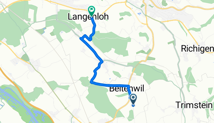 Allmendweg, Rubigen to Birkenweg, Rüfenacht BE