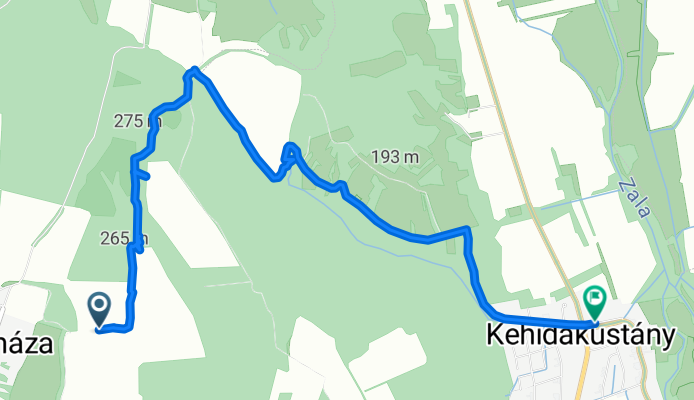 Névtelen Út to Deák Ferenc utca