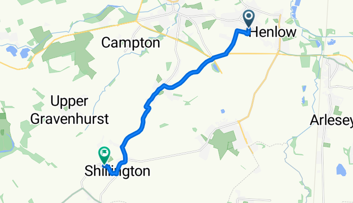 Broad Street, Shefford to Greenfields, Hitchin