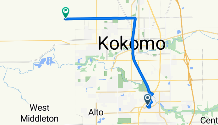 Melody Ct, Kokomo to W County Road 200 N, Kokomo