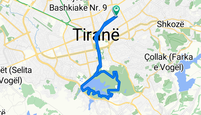 Rruga Riza Cerova, Tirana to Rruga Riza Cerova, Tirana