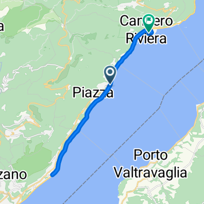 Via Martiri Oggebbiesi, Oggebbio nach Viale del Lido, Cannero Riviera