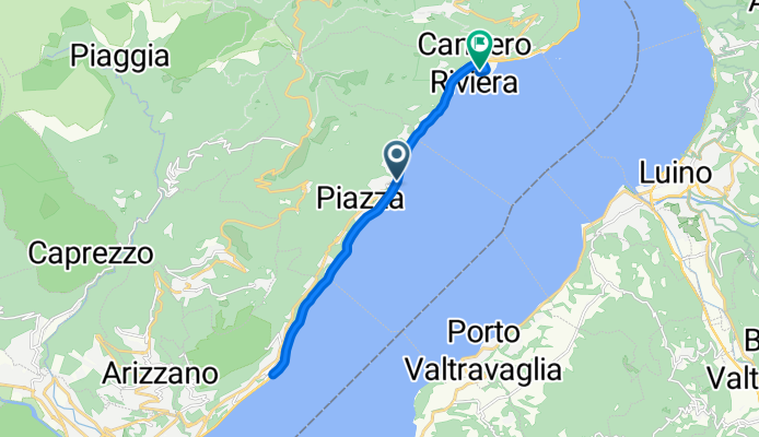 Via Martiri Oggebbiesi, Oggebbio nach Viale del Lido, Cannero Riviera