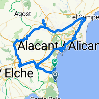 De Avenida Costa Blanca a Calle Guitarrista José Tomás