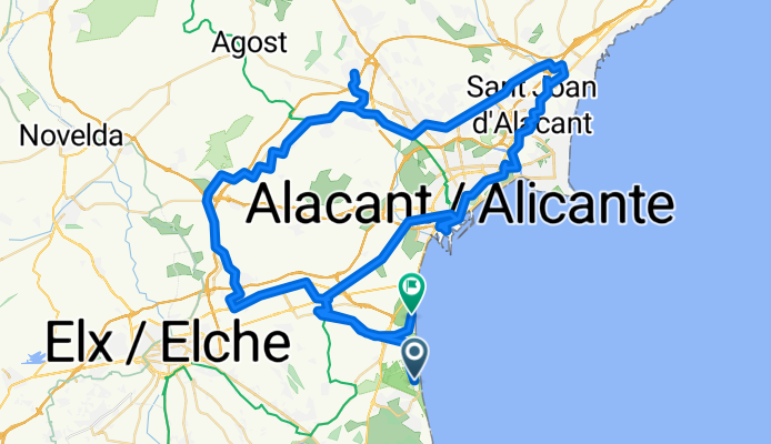 De Avenida Costa Blanca a Calle Guitarrista José Tomás