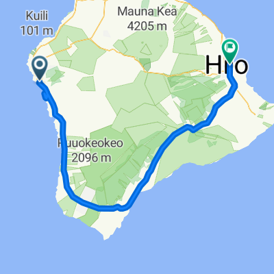 South Route around Big Island