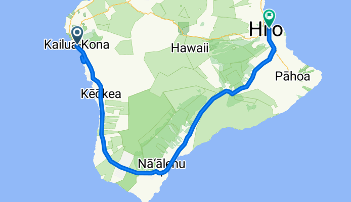 South Route around Big Island