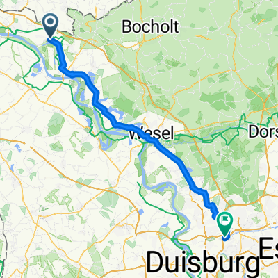 Von Emmerich am Rhein bis Oberhausen